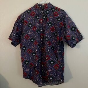 FINAL MARKDOWN Arrow vintage baseball theme shirt large